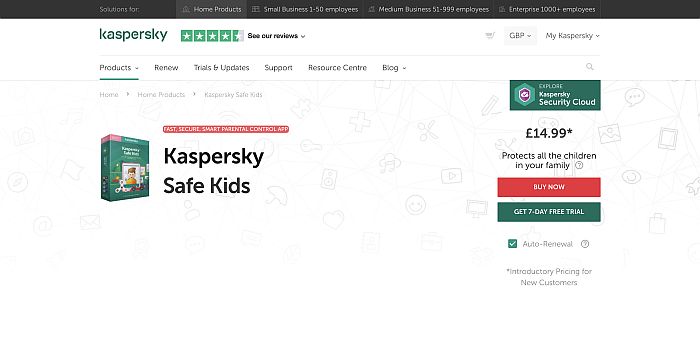 أفضل بدائل mSpy المجانية- Kaspersky Safe Kids