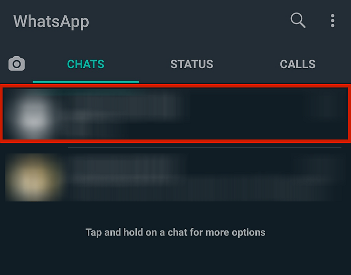 WhatsApp-Chats auf einem Android-Telefon