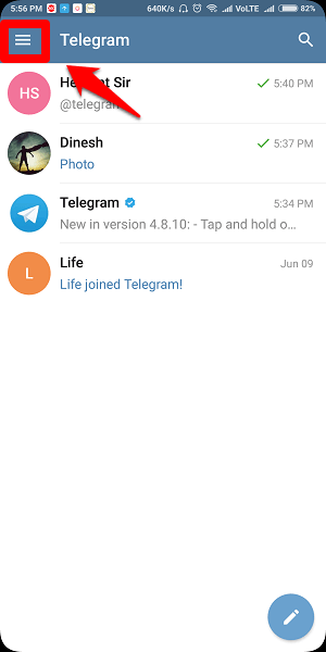 Hoe laatst gezien op telegram uit te schakelen