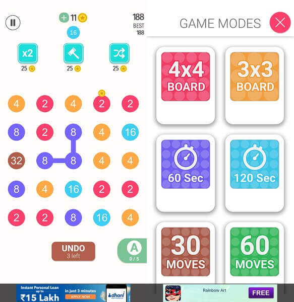 2 For 2 - Jeux gratuits comme TWo Dots