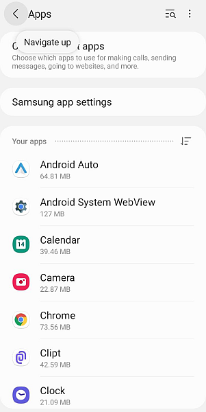 Az Androidon telepített alkalmazások listája