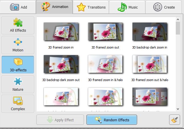 Apresentações de slides 3D SmartSHOW