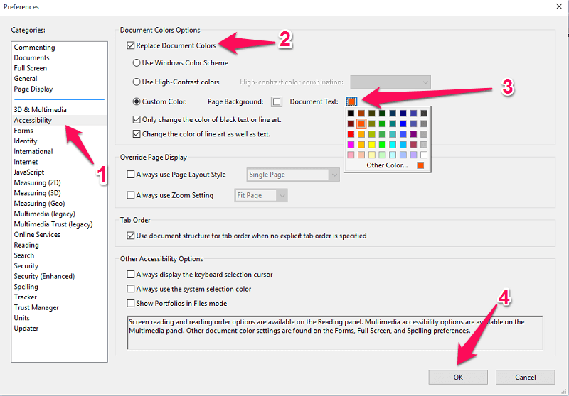 MacでPDFのテキストの色を変更する
