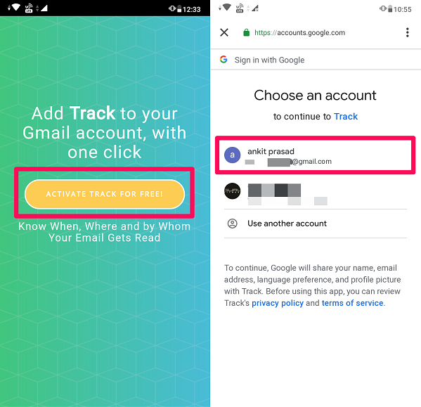 Állítsa be a Gmail-fiókot az e-mailek követéséhez