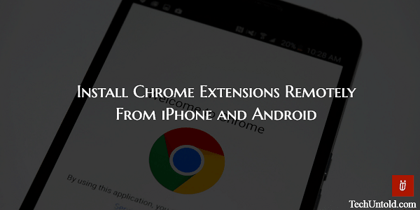 Ajouter des extensions à Chrome Desktop à partir de l