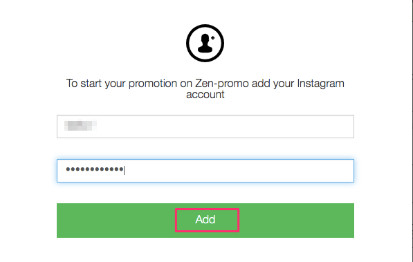 Aggiungi account Instagram - Promo Zen