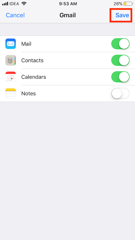 Mail fiókok hozzáadása az iOS 11 rendszerben iPhone vagy iPad készüléken