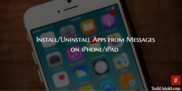 Legg til/fjern apper fra meldinger på iPhone/iPad