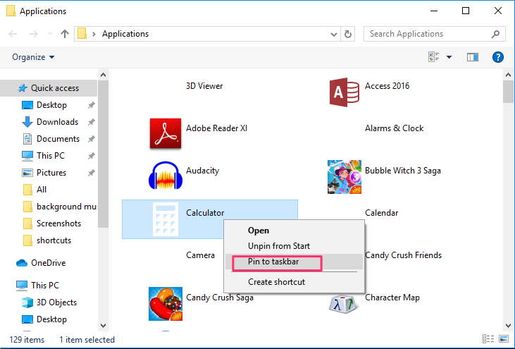 将程序添加到任务栏 Windows