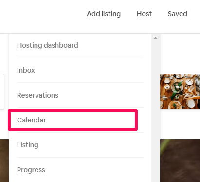 Airbnb-kalender