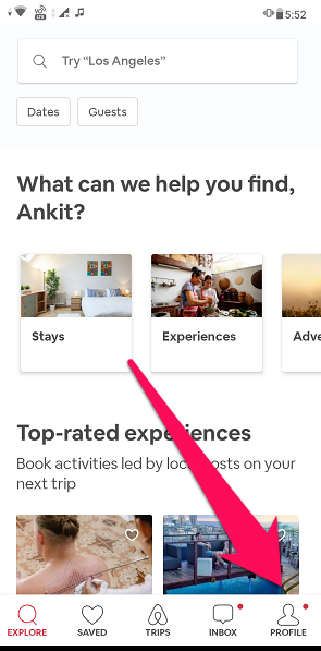 Airbnb 个人资料图标