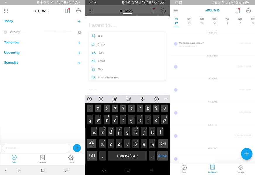 Anydo - Melhor aplicativo de lista de tarefas para iphone