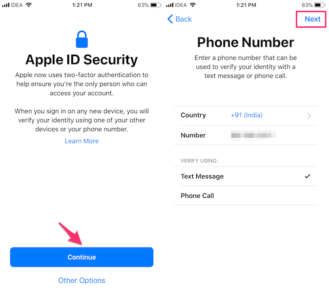 Apple ID 2 Factor Authentication