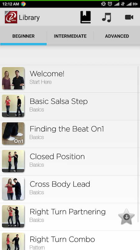 Aplikacje do nauki tańca - Pocket Salsa Free