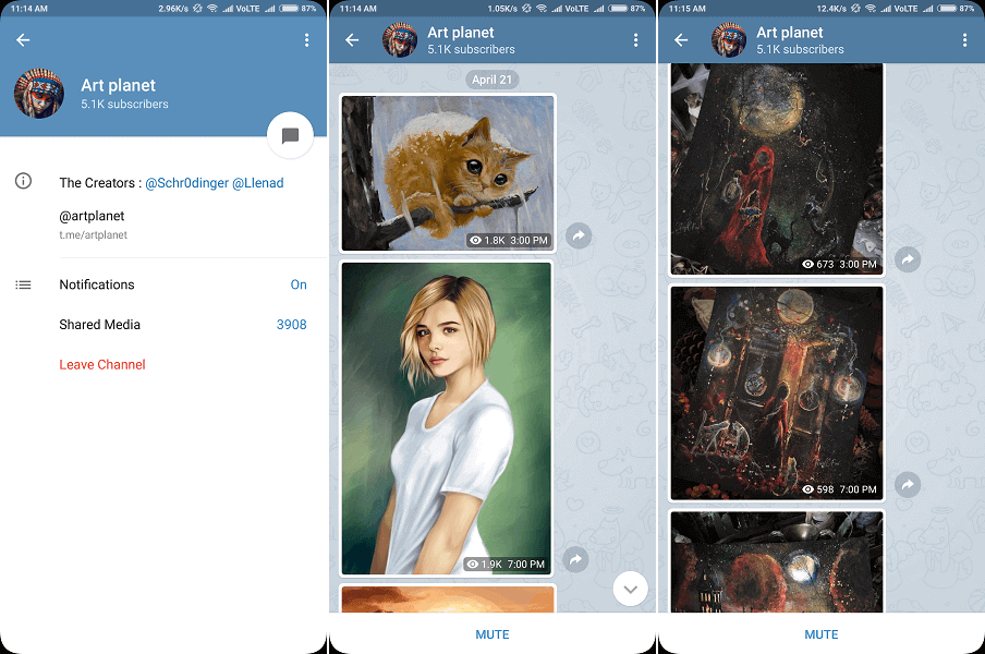 Art Planet - Miglior canale di telegrammi per dipinti e disegni