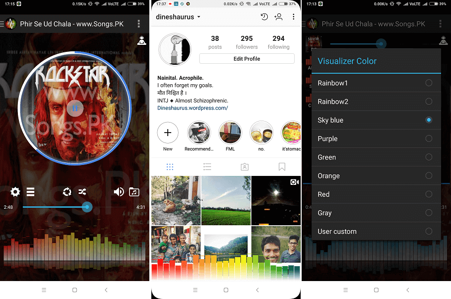 Wizualizator audio i odtwarzacz muzyki - Anytime Visualizer