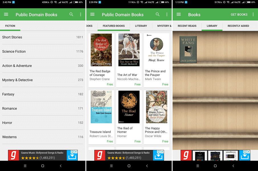 Meilleur Android pour télécharger des livres électroniques - Aldiko Book Reader