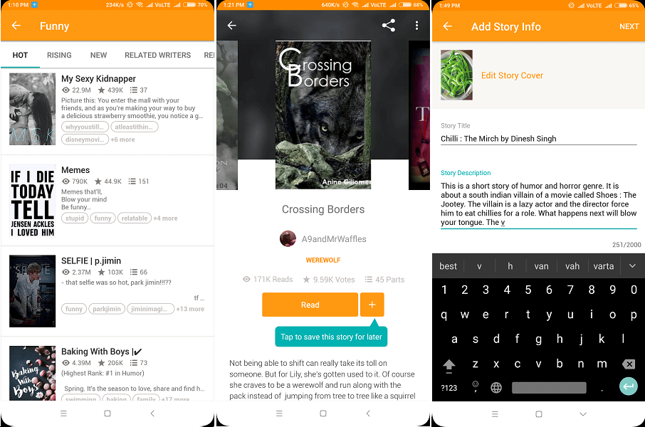 Melhor aplicativo gratuito para livros e histórias - Wattpad