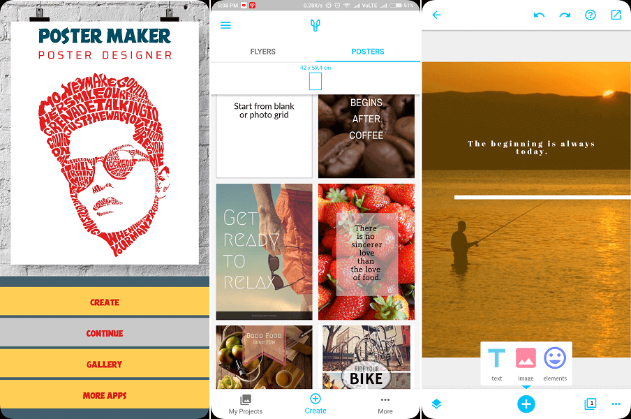 Nejlepší aplikace pro tvorbu plakátů pro Android - Letáky a plakáty od Desygner