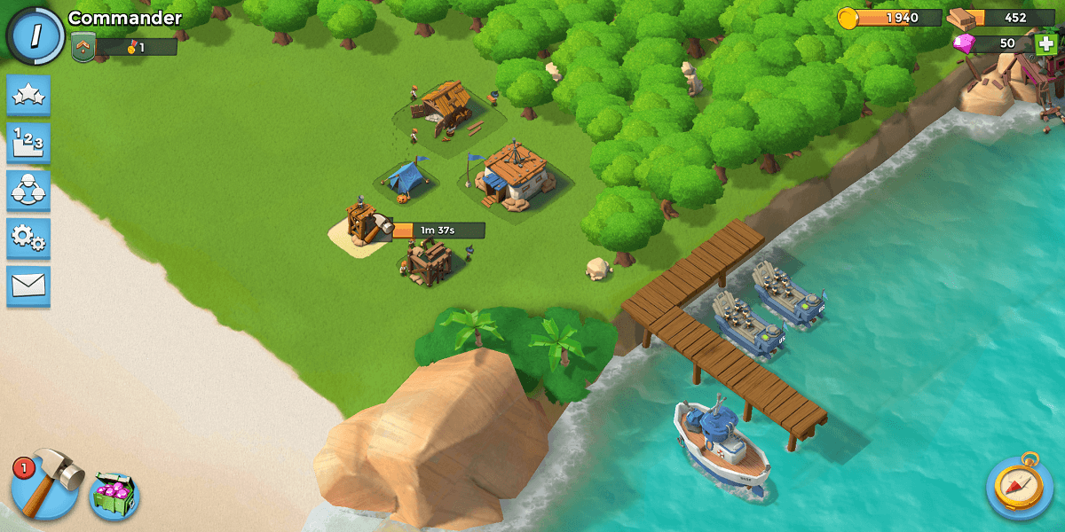 Boom Beach - 온라인 클랜 충돌과 같은 게임