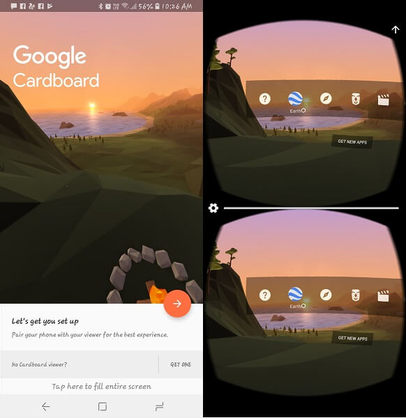 Cardboard - virtual reality apps