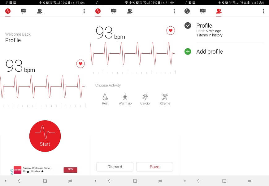 Cardiógrafo - Medidor de frecuencia cardíaca