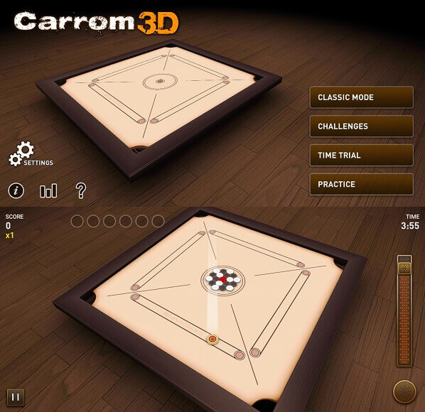 キャロム3D-Android用の最高のキャロムボードアプリ
