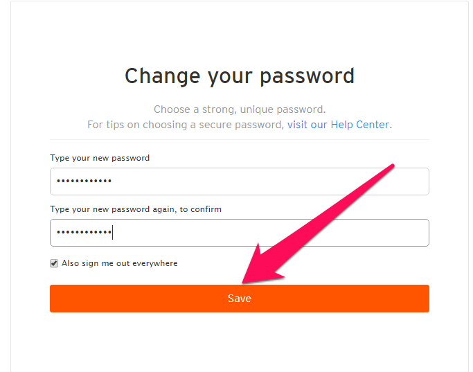 Изменить пароль Саундклауд
