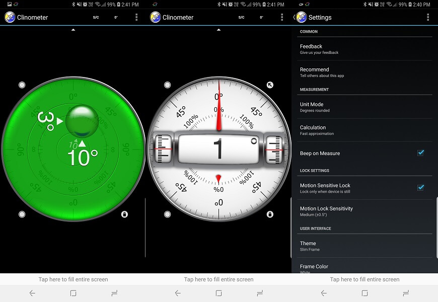 Clinometer + bubble level - Best Inclinometer Apps