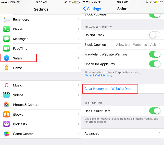 Fermer tous les onglets Safari iOS