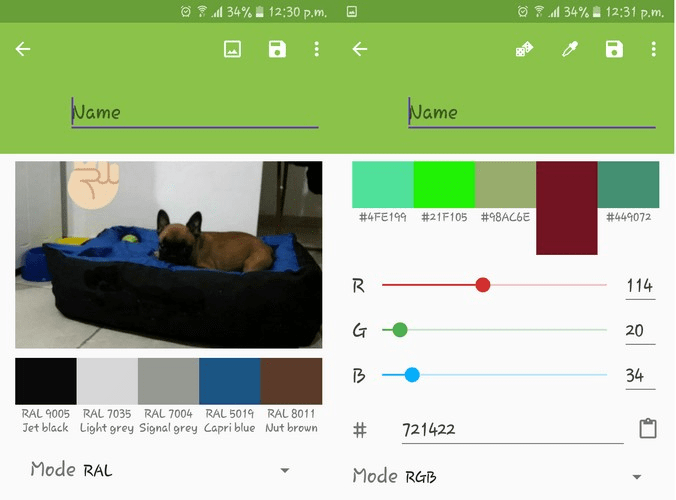 Aplikace Color Harmony pro přizpůsobení barev