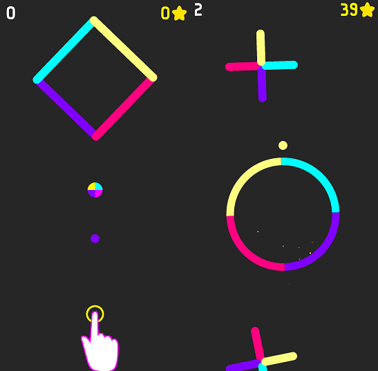 Color Jump-spel som Color switch