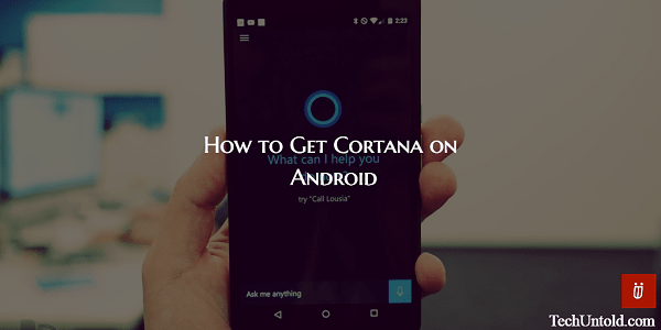 Cortana Androidon