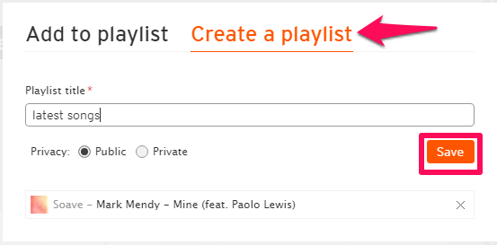 Maak een afspeellijst op SoundCloud
