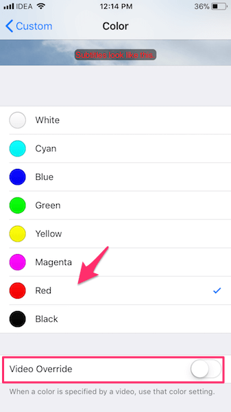 Dostosuj styl czcionki napisów Netflix, rozmiar koloru w aplikacji