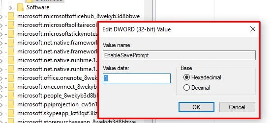 Deaktiver Flash i Edge-nettleseren ved å bruke registervinduet