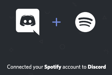 Discord och Spotify anslutna