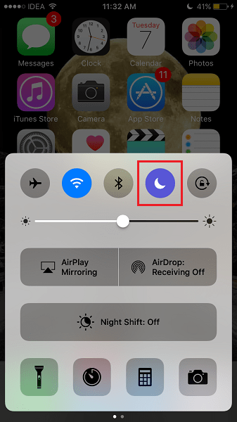iOS nicht stören