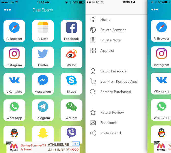 Dual Space Lite – Aplikace jako Parallel space pro iOS