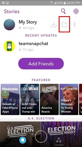 Wie erstelle ich eine Snapchat-Story mit mehreren Bildern?