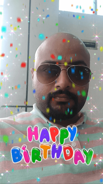Geburtstagsparty auf Snapchat aktivieren
