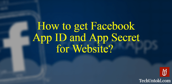 Facebook 앱 ID 및 앱 암호 가져오기