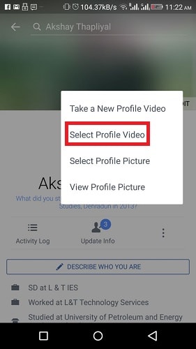 facebook animerad gif profilbild android