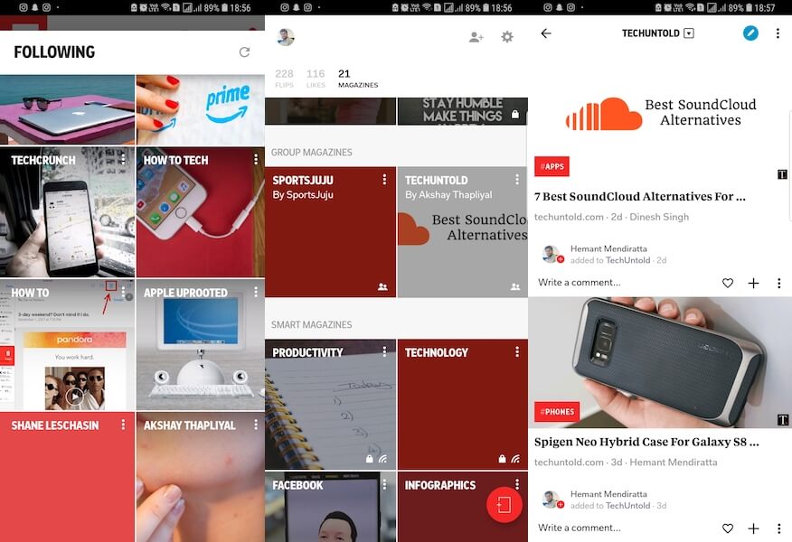 Flipboard - app for teknologinyheter
