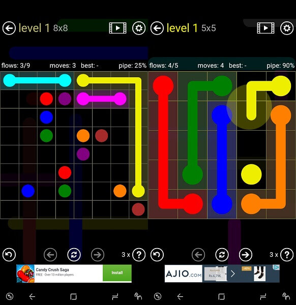 FlowFree-AndroidおよびiOS用のドットゲーム
