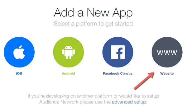 Získejte ID aplikace Facebook a tajný klíč aplikace