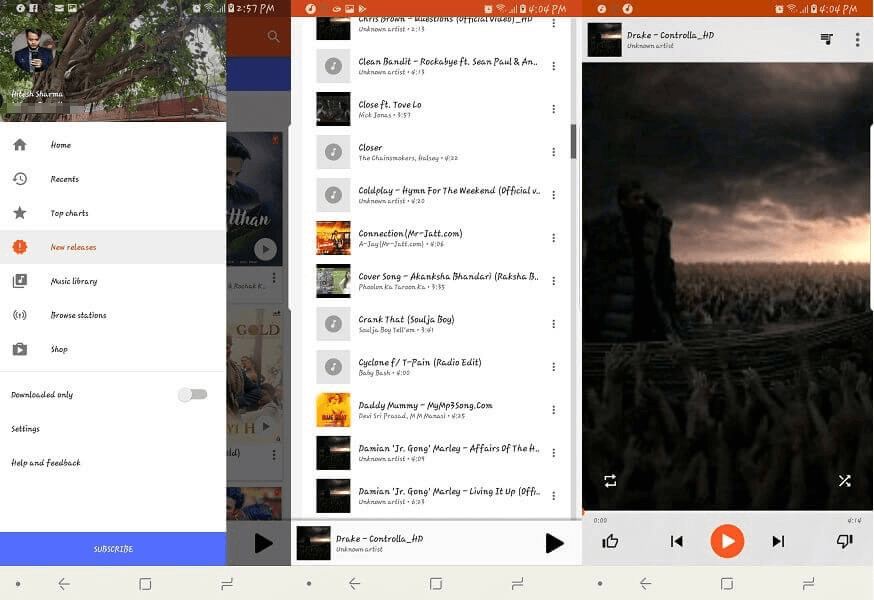 Aplikacja Muzyka Google Play