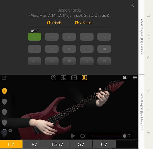 Guitar 3D - a legjobb alkalmazás gitártanuláshoz kezdőknek