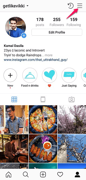Instagramový profil