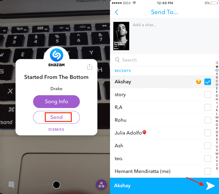 Πώς να Shazam ένα τραγούδι στο Snapchat